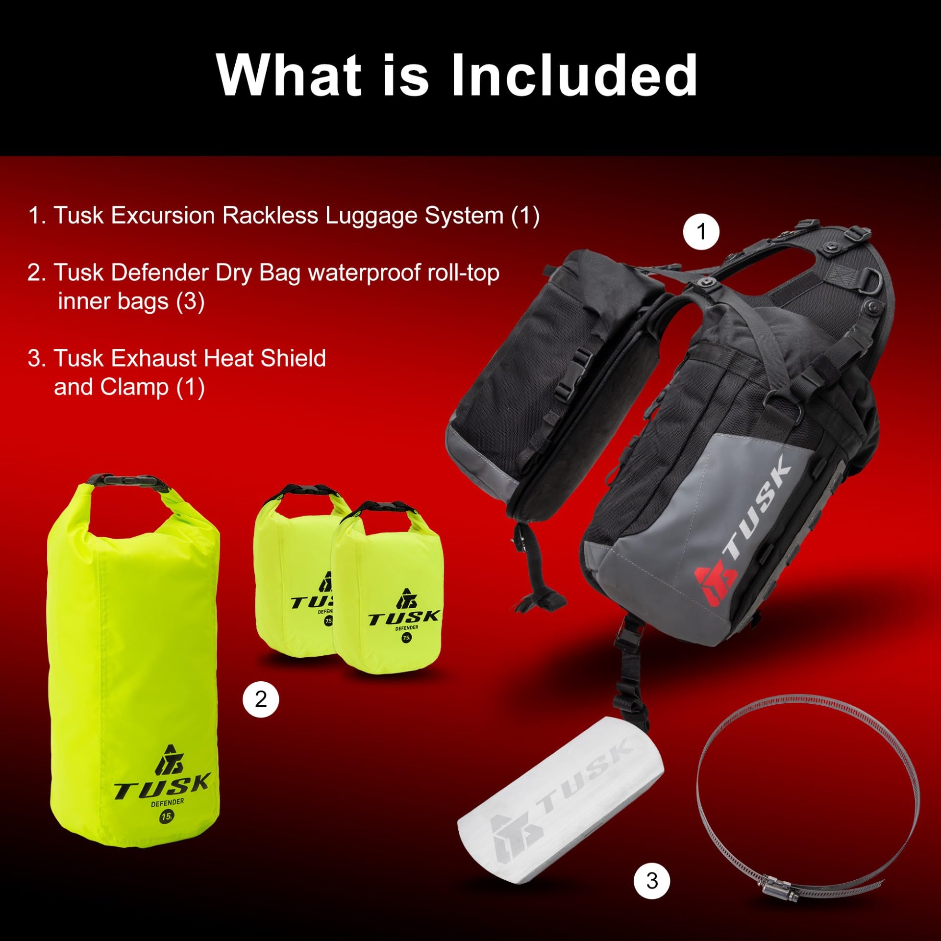Amazon.com: TUSK Excursion Rackless Luggage System Base Standard